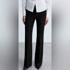 Mango Black Boot Cut Pants